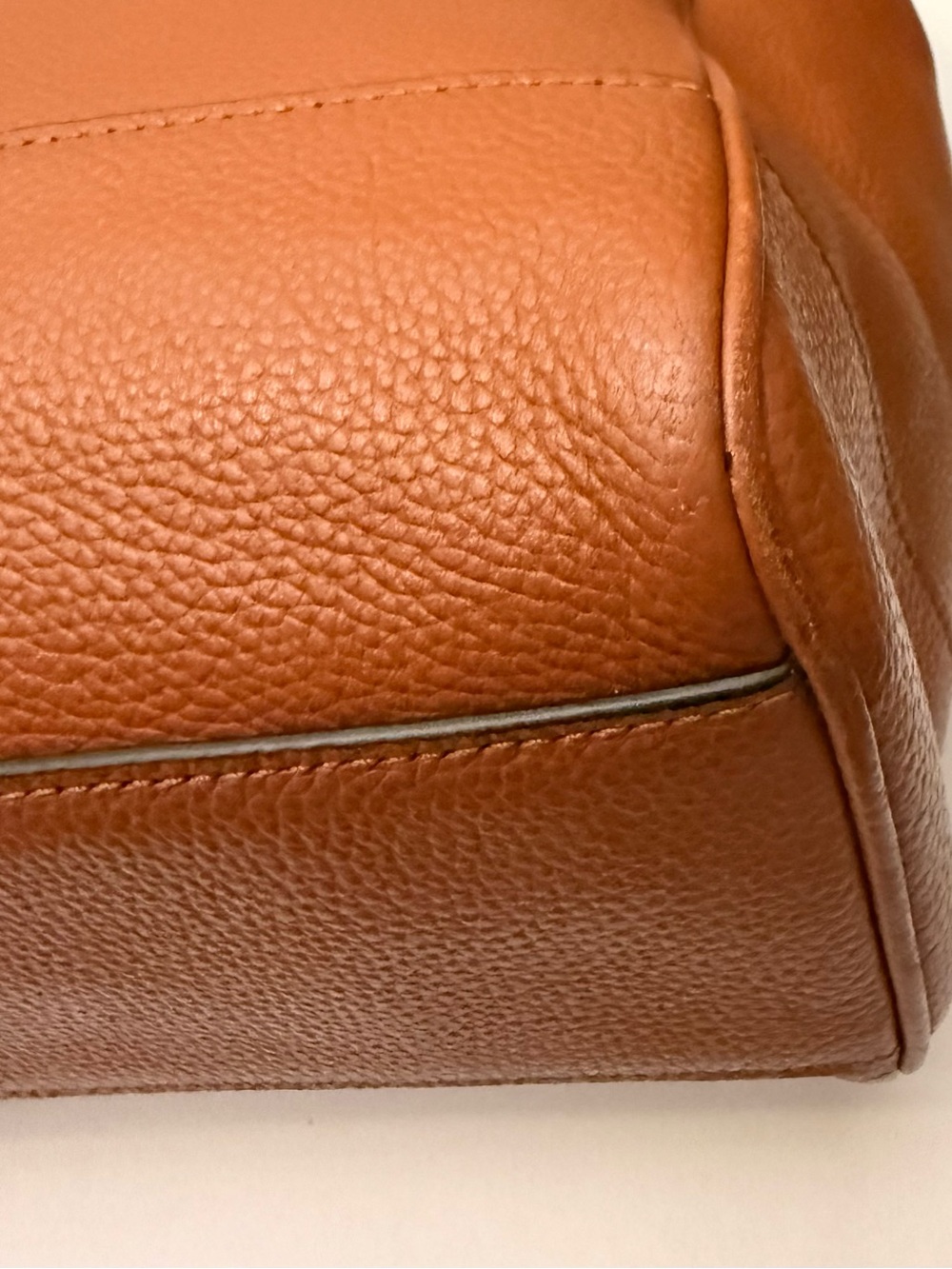 Coach Hudson Leather Messenger Bag Briefcase Saddle Brown Laptop Crossbody - Picture 5 of 16
